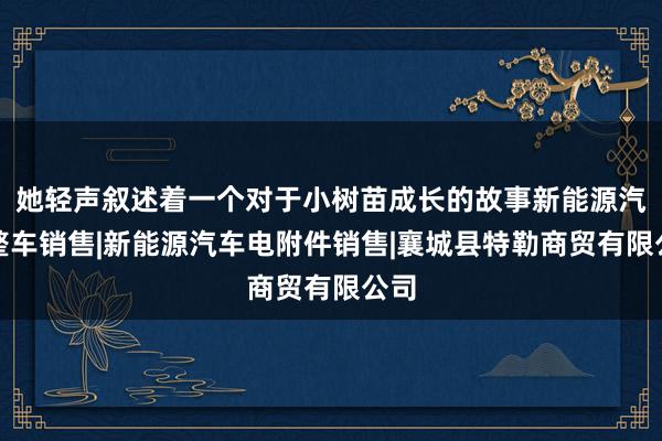 她轻声叙述着一个对于小树苗成长的故事新能源汽车整车销售|新能源汽车电附件销售|襄城县特勒商贸有限公司